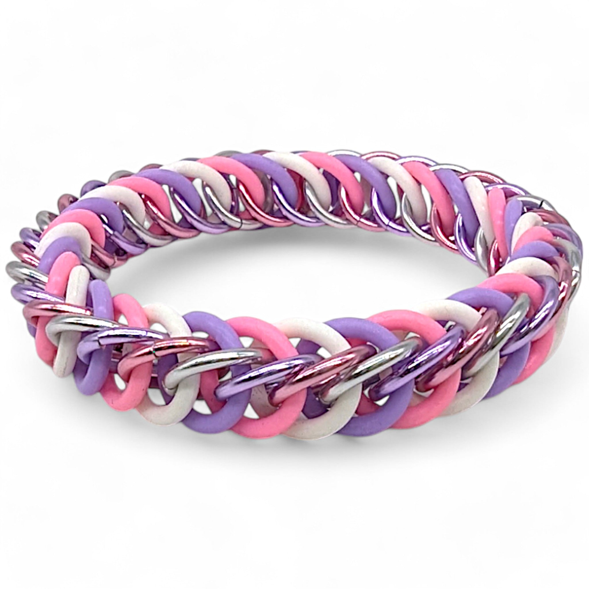 Eternium Glowflex Bracelet - 'Candy Dream' - Lilac, Bubblegum, & White