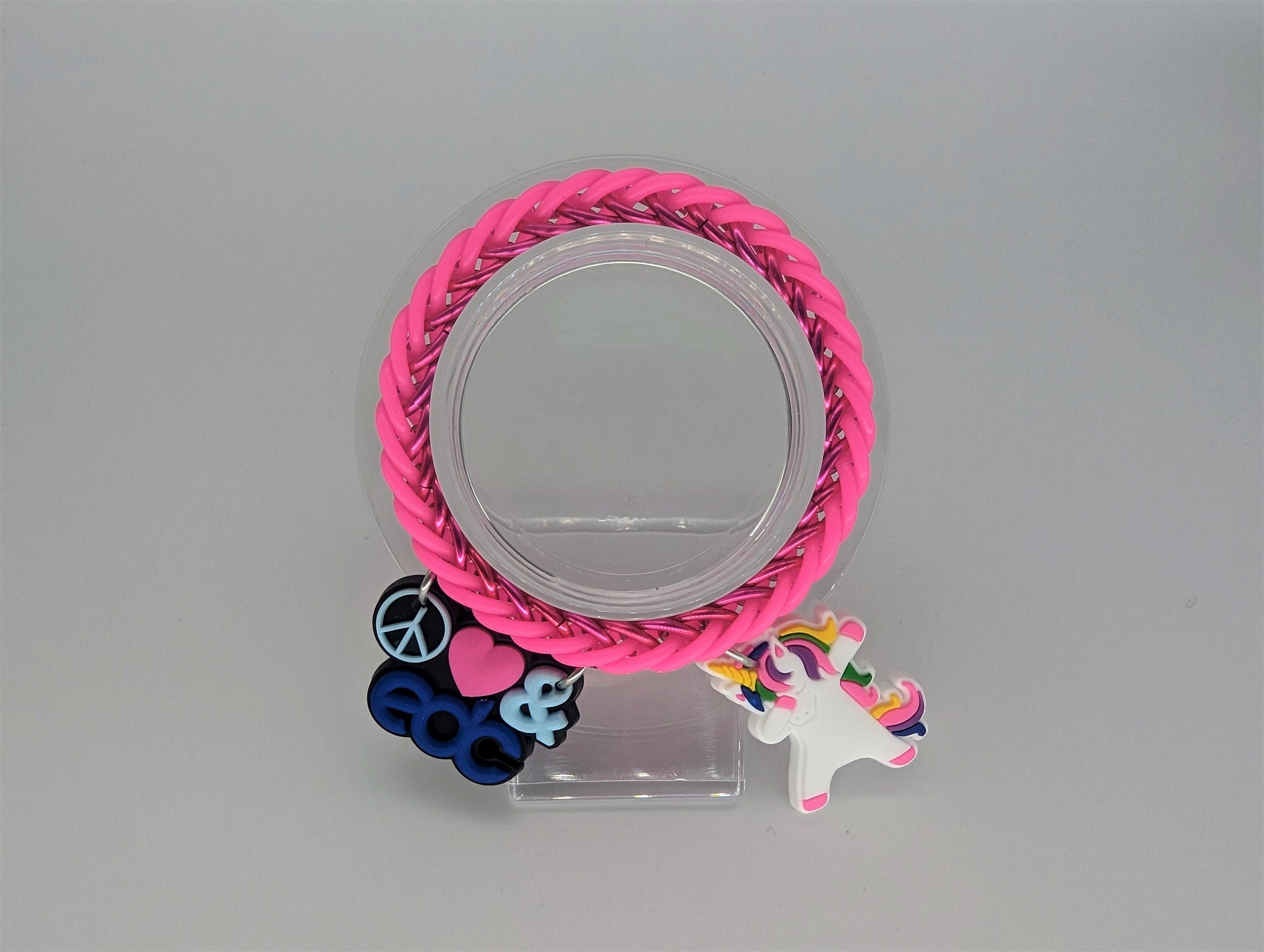 Glow-in-the-Dark Kandi Charm Bracelet