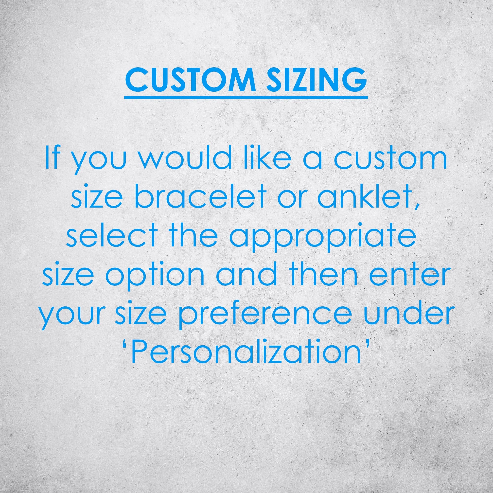Custom Sizes Massage us