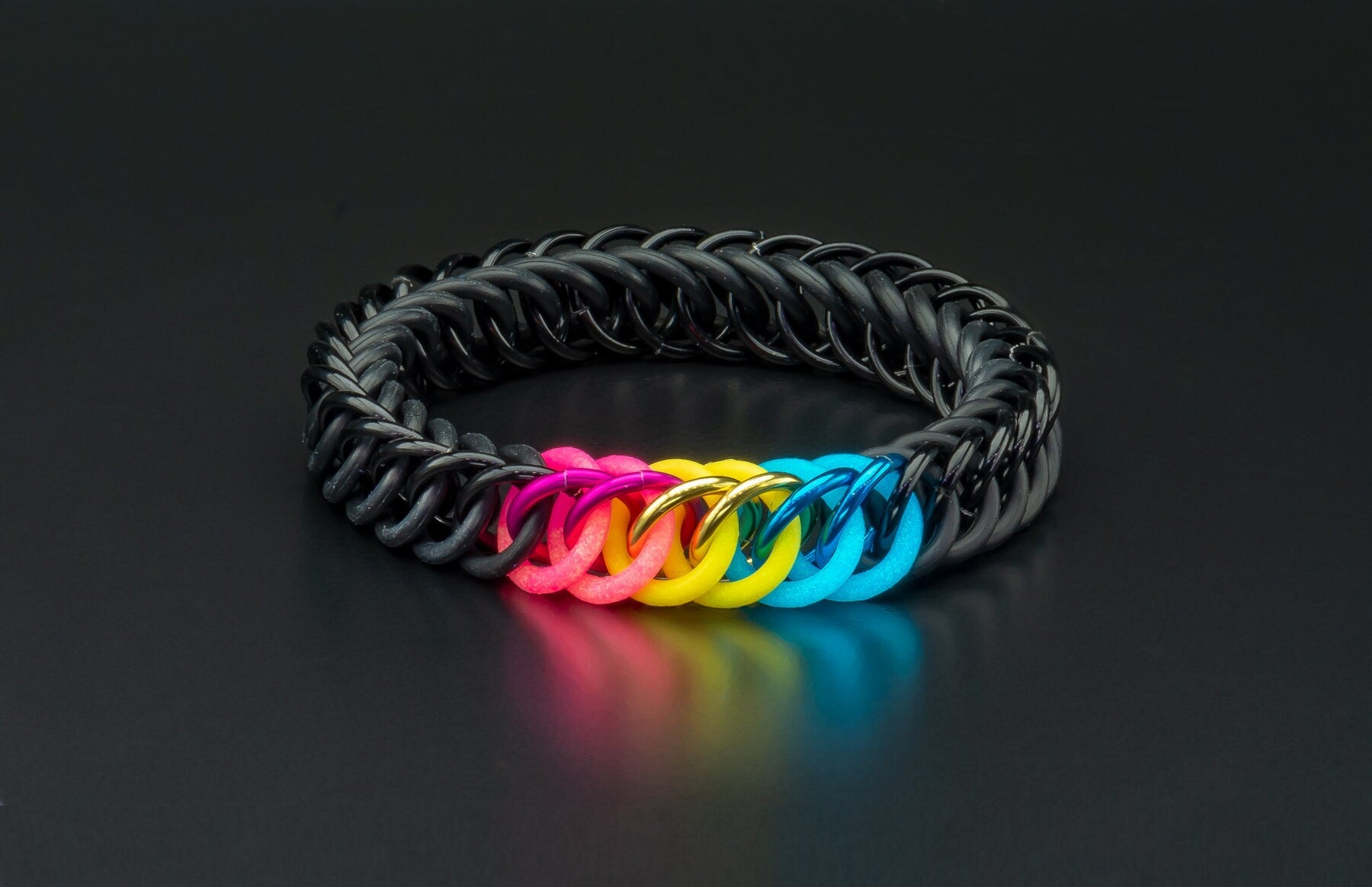 Subtle Pansexual Pride Bracelet