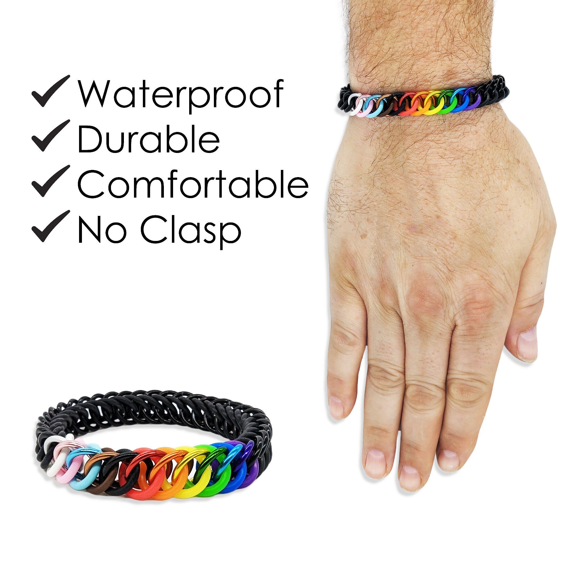 Subtle Progressive Pride Bracelet