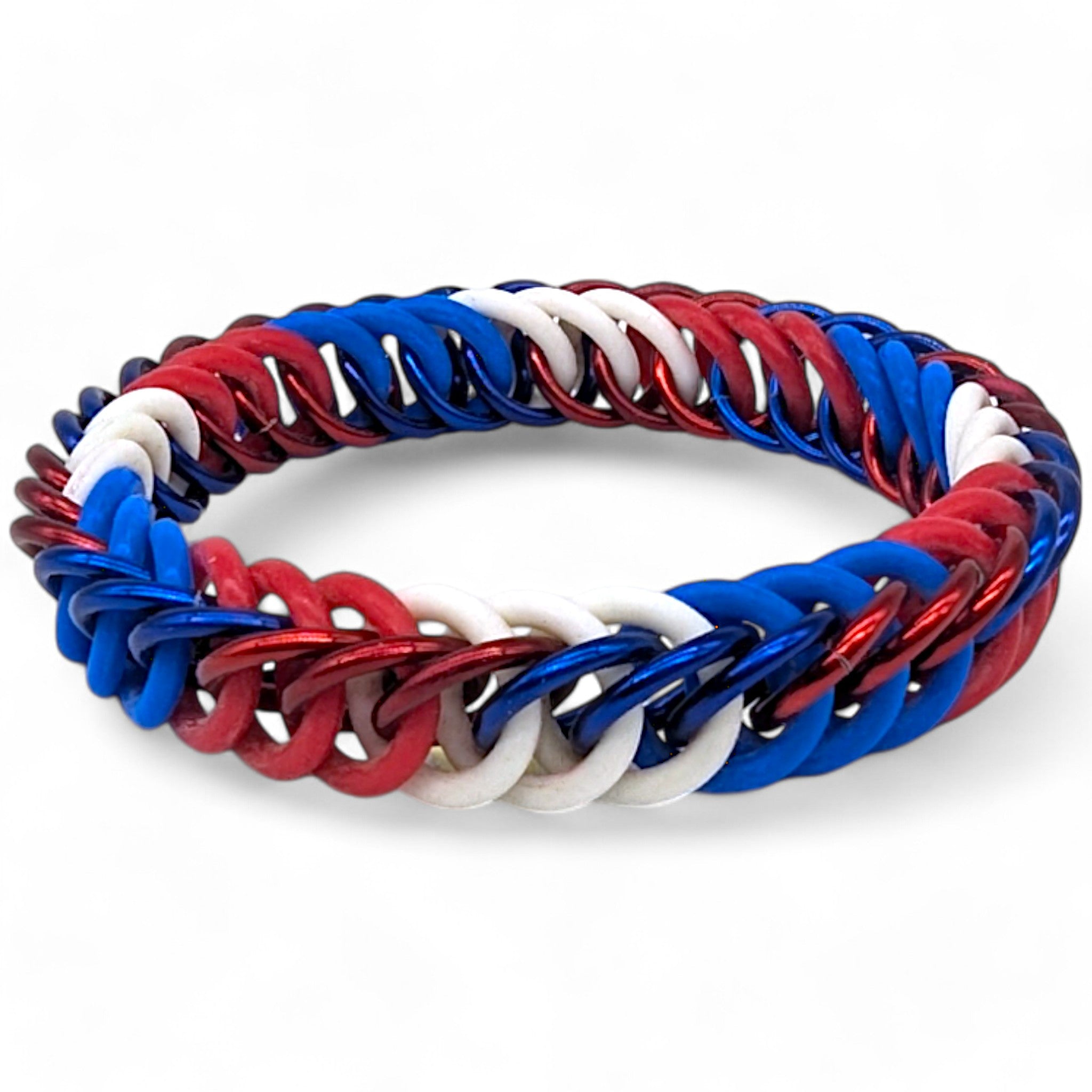 Eternium Glowflex Bracelet - 'Defenders Glow' - Neon Red, White, & Blue