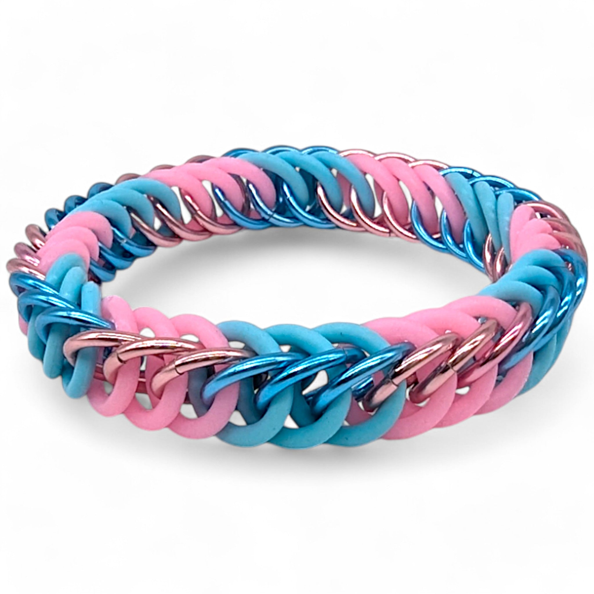 Eternium Glowflex Bracelet - 'Cotton Candy Bliss' - Baby Blue & Baby Pink