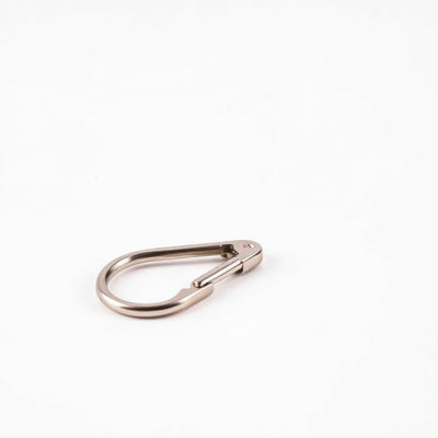 Metal carabiner keychain clip