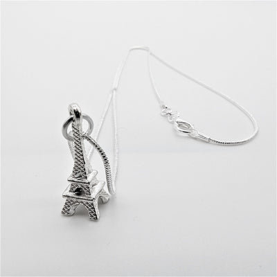 Silver Eiffel Tower Charm Jewelry