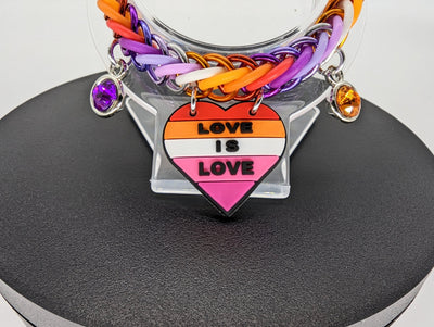Elegant Lesbian Pride Bracelet