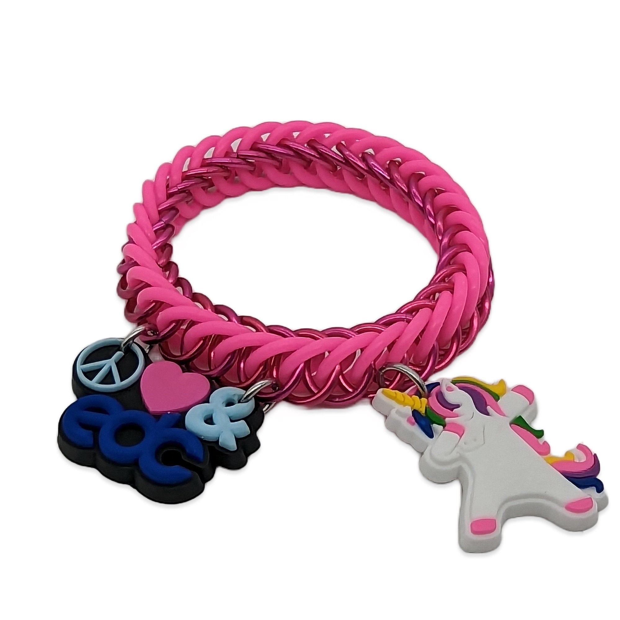 Glow-in-the-Dark Kandi Charm Bracelet