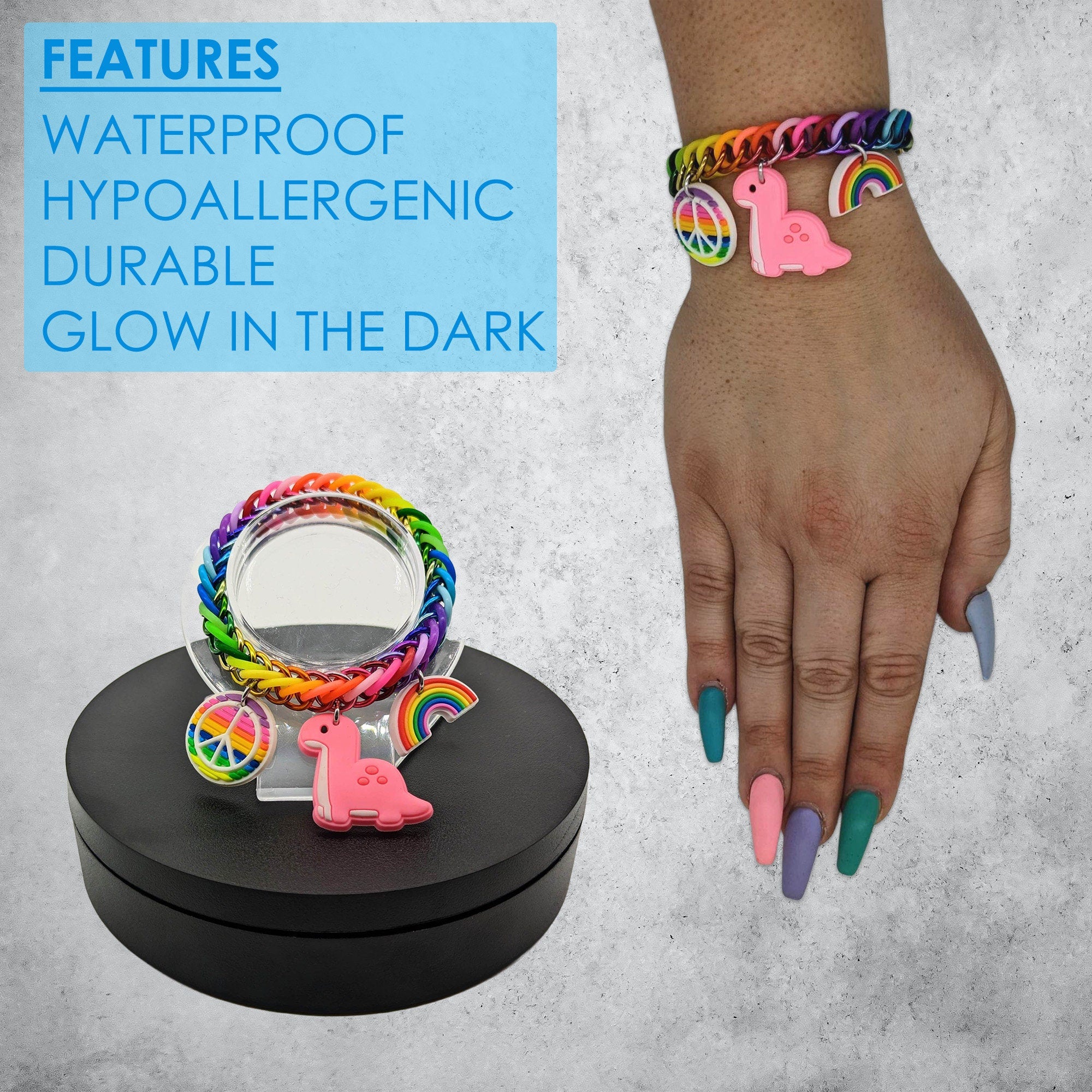 Dinosaur Charm Bracelet