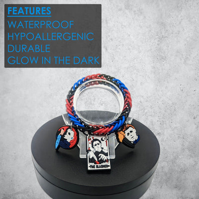 Blue & Red Slasher Bracelet Feature