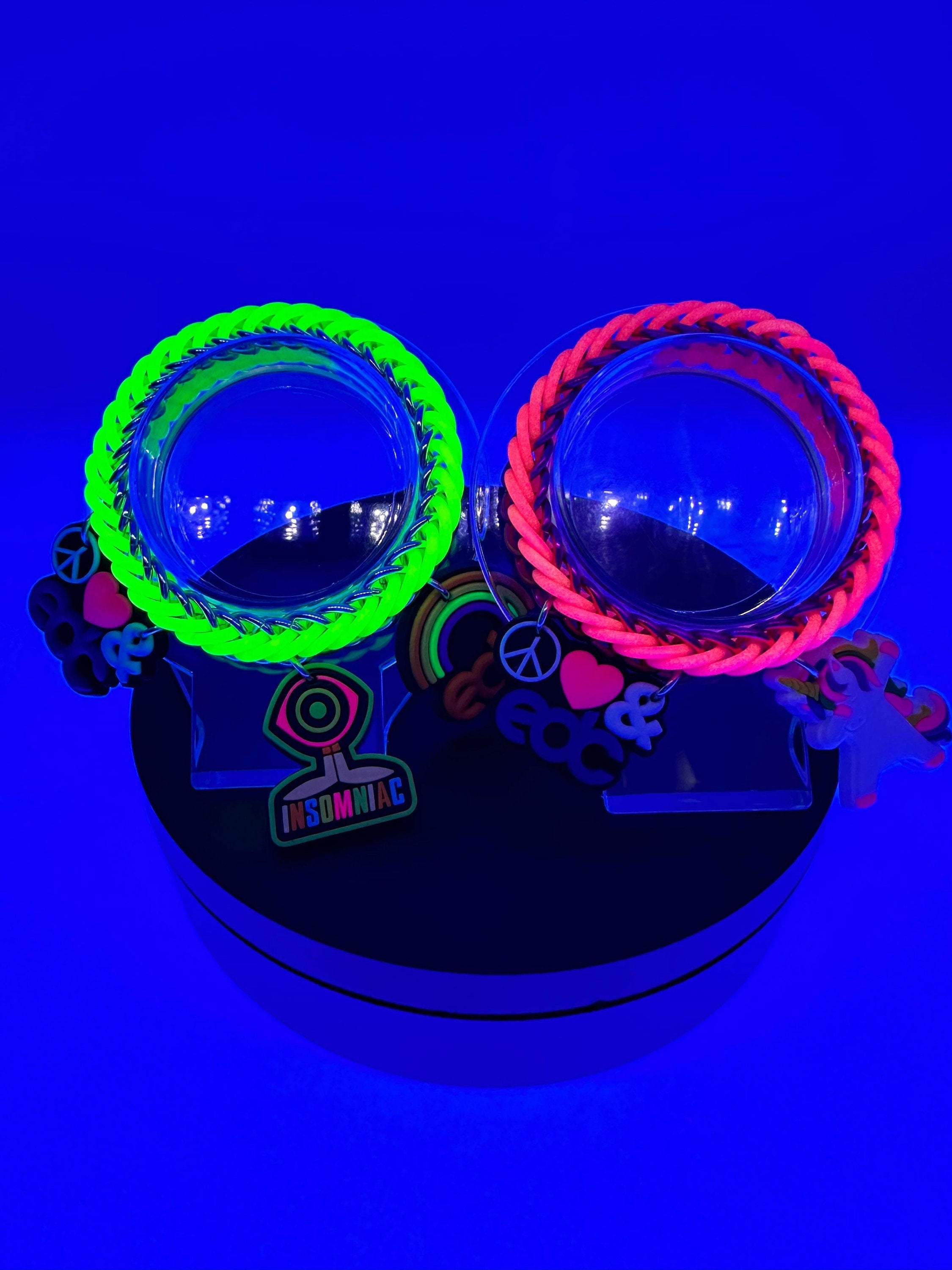 Glow-in-the-Dark Kandi Charm Bracelet