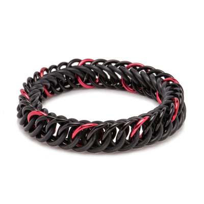 Elegant Everyday Interlocking Bracelet and Red