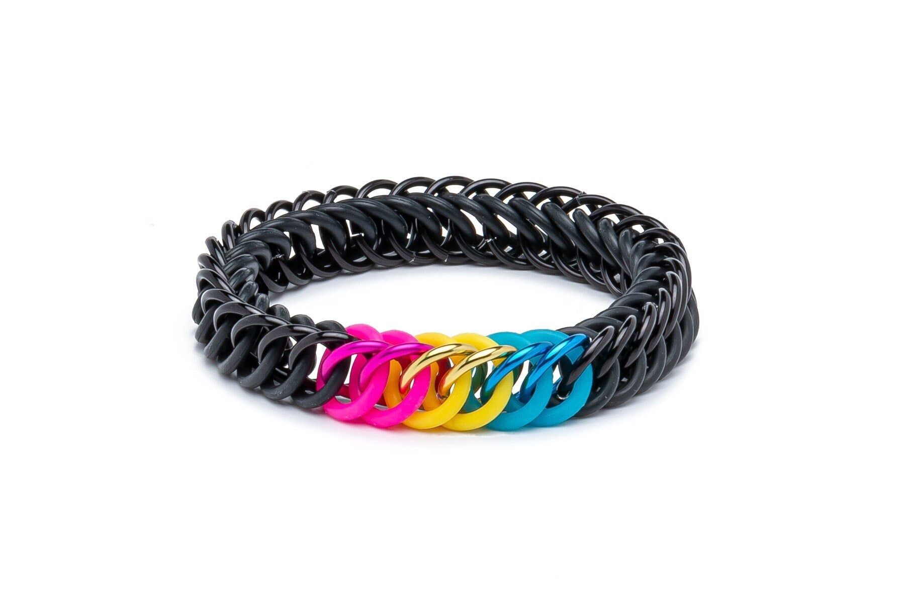 Subtle Pansexual Pride Bracelet