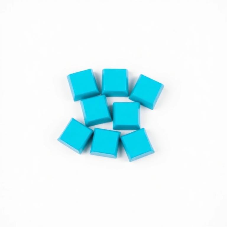 Cyan keycaps