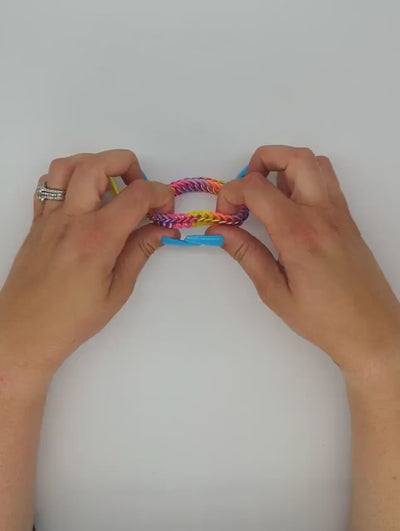 Eternium Glowflex Bracelet - 'Pink Rush' - Neon Pink & White