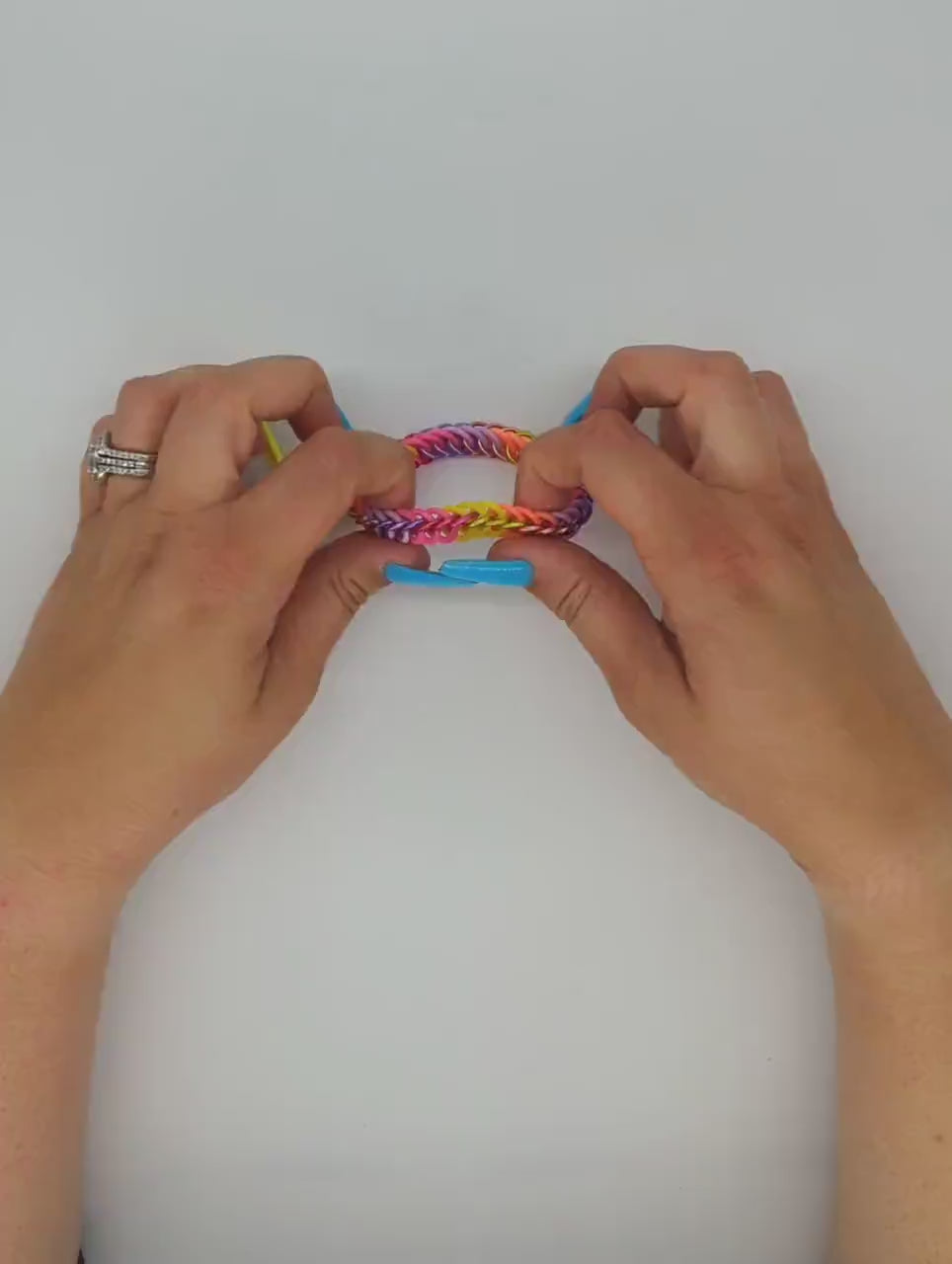 Load video: Eternium Glowflex Bracelet - 'Shark Storm' - Black, Teal, White, &amp; Sonic Blue