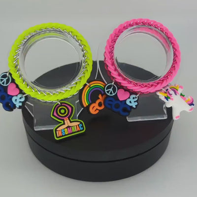 Glow-in-the-Dark Kandi Charm Bracelet